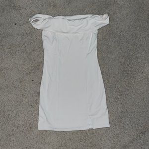White mini dress
